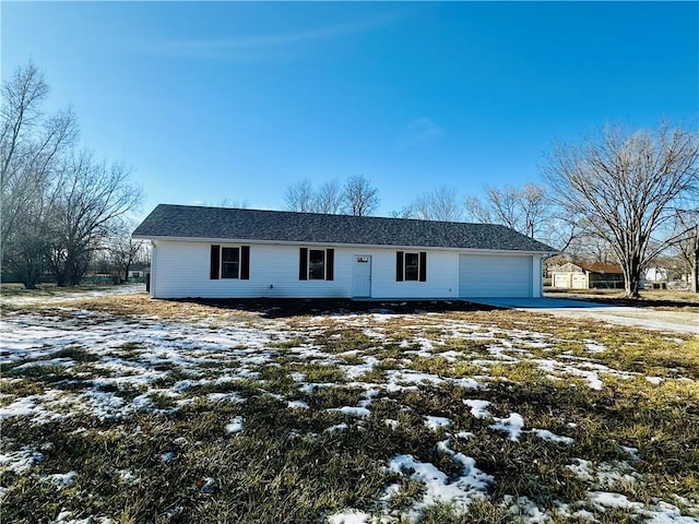 ranch-style house with a garage