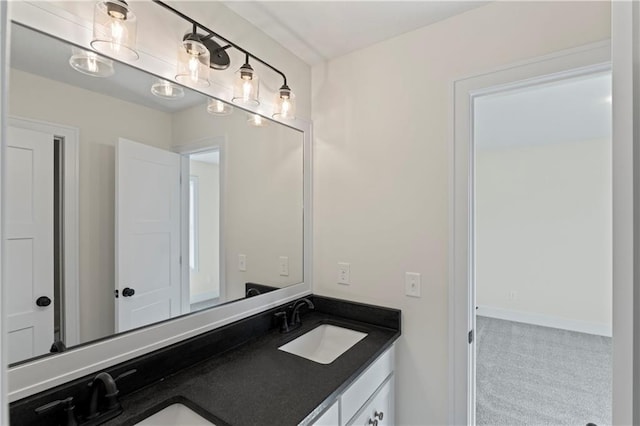 bathroom with vanity