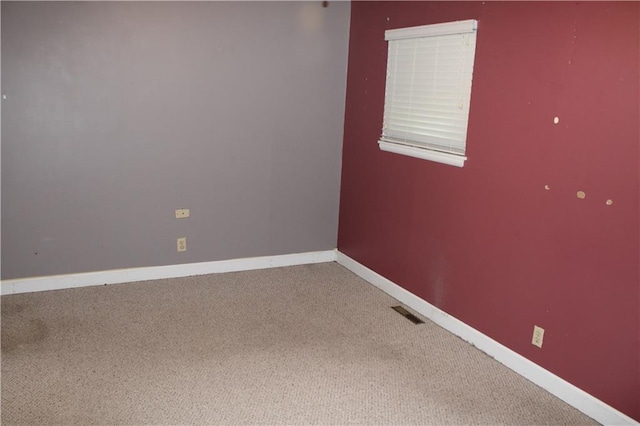 view of carpeted empty room