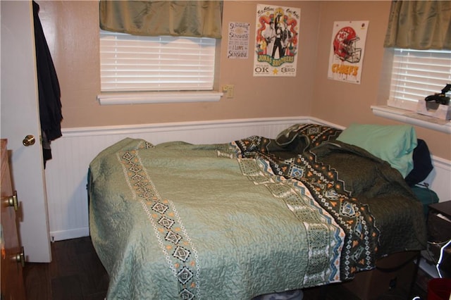 bedroom featuring hardwood / wood-style flooring