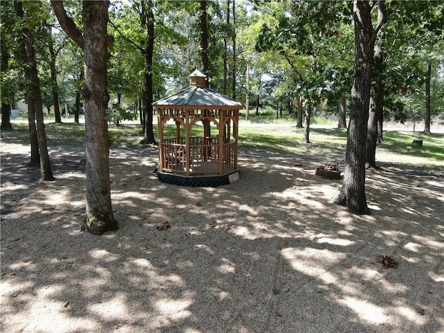 view of home's community featuring a gazebo