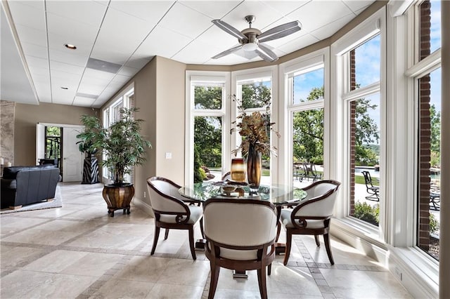 view of sunroom