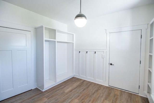 mudroom featuring hardwood / wood-style flooring