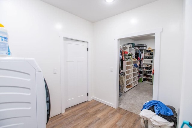 interior space featuring light hardwood / wood-style flooring