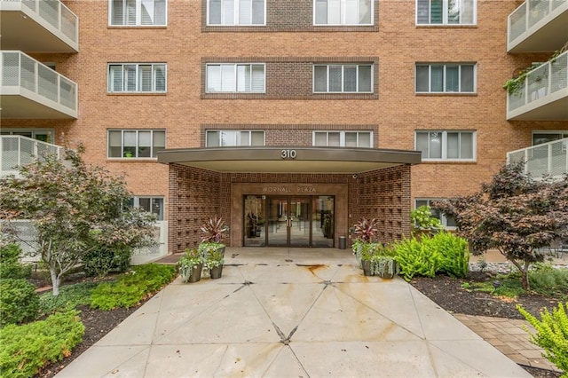 exterior space with a balcony