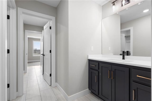 bathroom featuring vanity