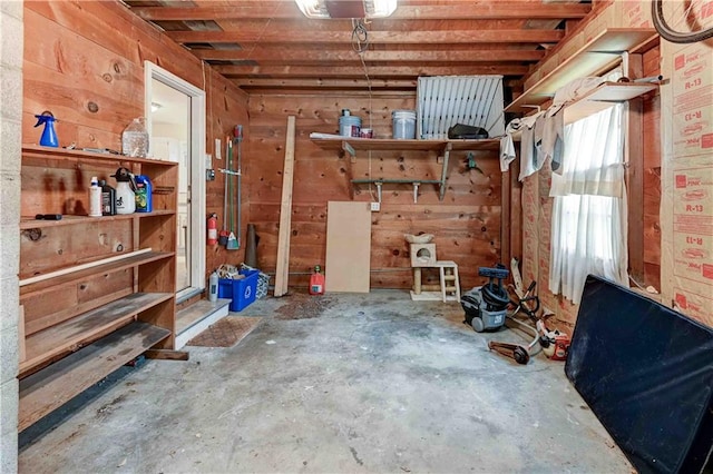 view of storage room