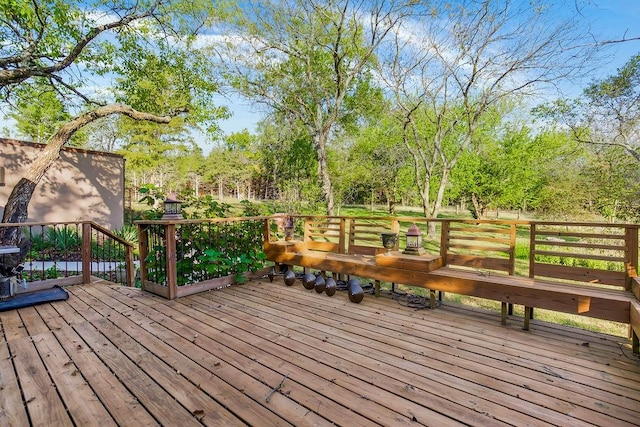 view of wooden terrace