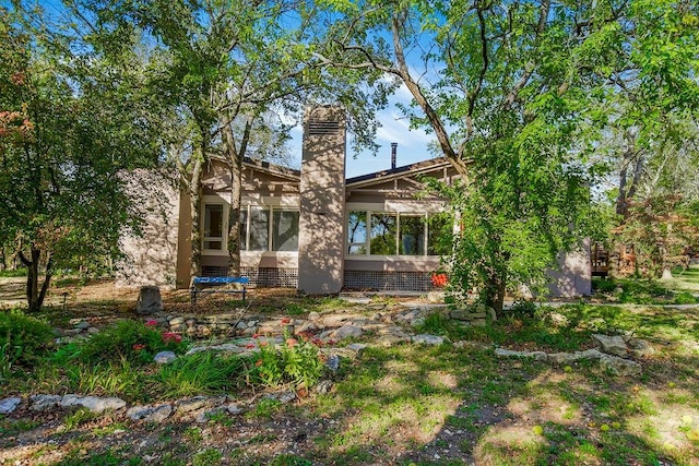 view of rear view of property