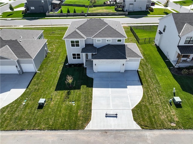 birds eye view of property