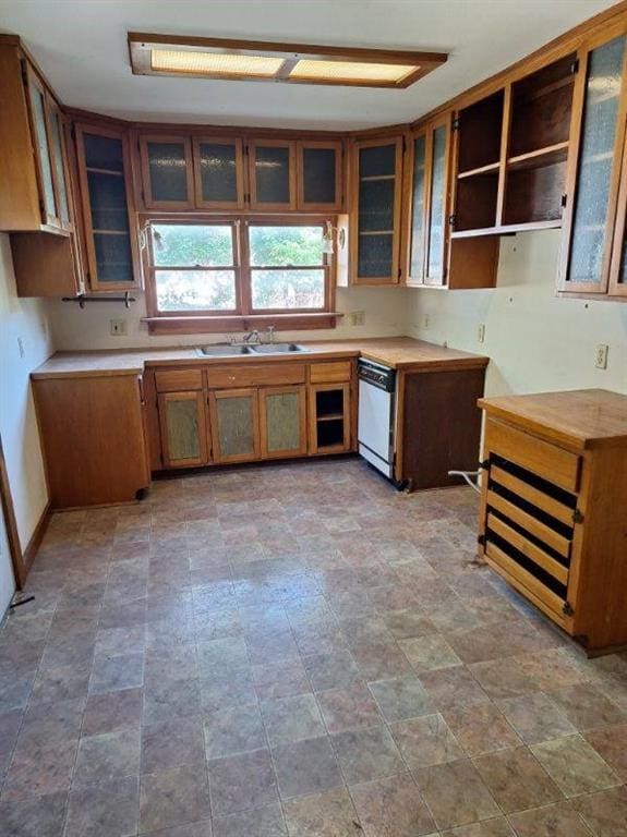 kitchen with dishwasher and sink