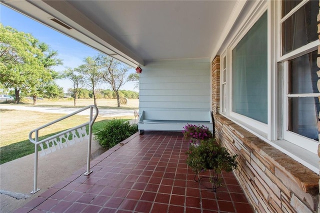 view of patio / terrace featuring covered porch