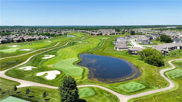 780 Creekmoor Dr, Raymore, MO 64083 - aerial view of residential area featuring a large body of water and a golf course