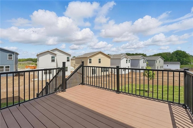 780 Creekmoor Dr, Raymore, MO 64083 - wooden terrace with a residential view