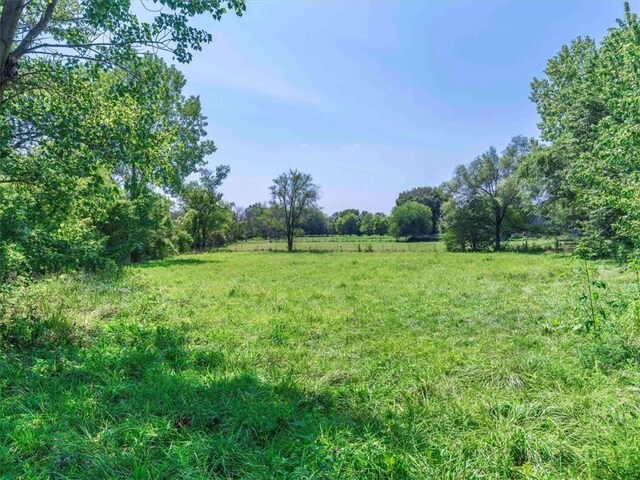 view of yard featuring a rural view