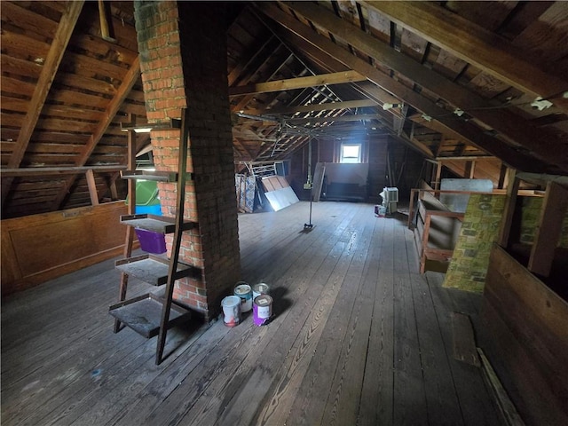 view of attic