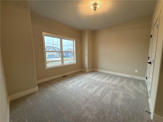 view of carpeted empty room