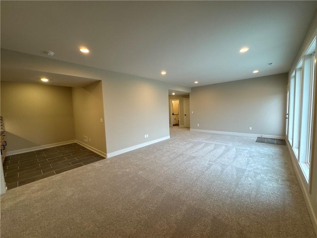 view of carpeted empty room