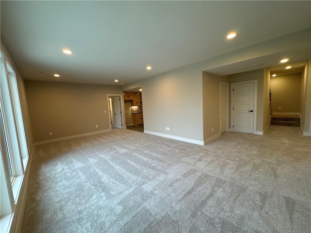 12870 N Champanel Way, Platte City, MO 64079 - empty room with light carpet and recessed lighting