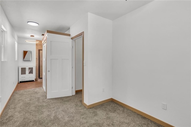 interior space with light hardwood / wood-style flooring