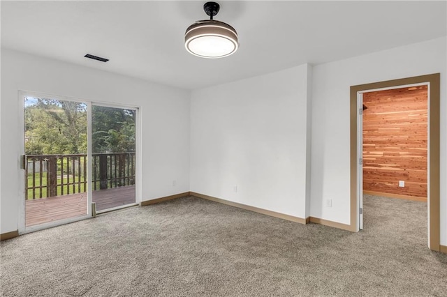 view of carpeted empty room