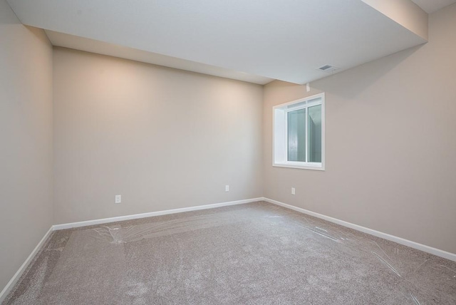 view of carpeted empty room