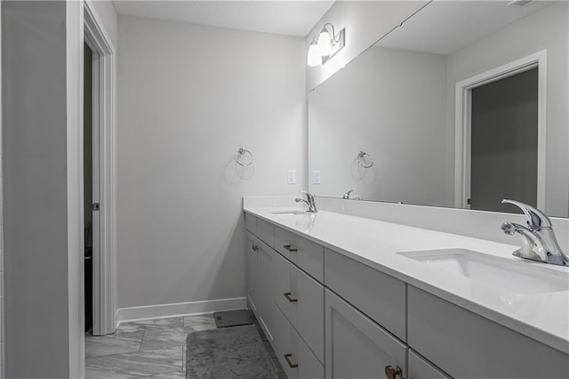 bathroom with vanity