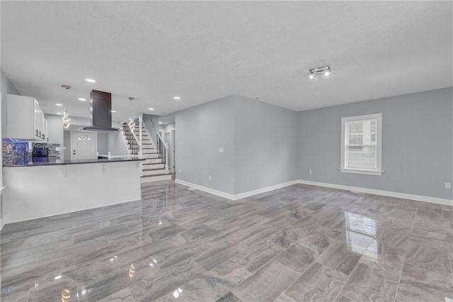 view of unfurnished living room