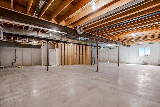 view of basement