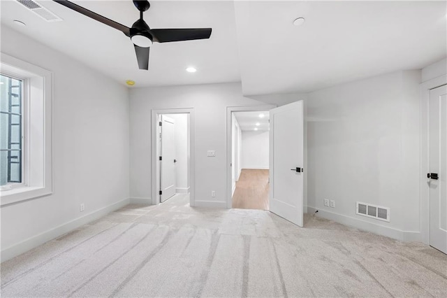 13707 Pembroke Ln, Leawood, KS 66224 - unfurnished bedroom with recessed lighting, carpet, visible vents, and baseboards