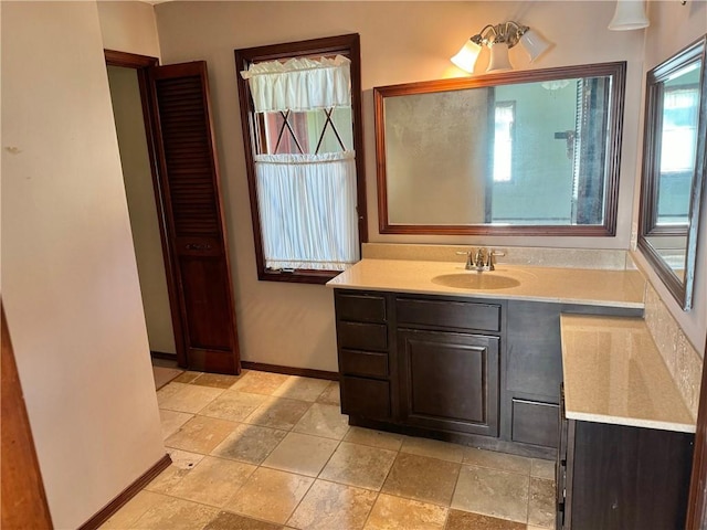 bathroom with vanity