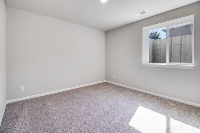 spare room featuring carpet floors