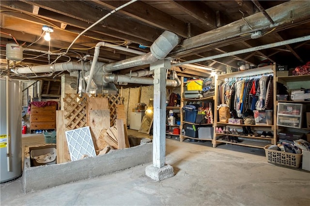 view of basement