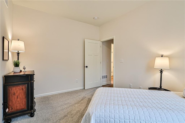 bedroom featuring carpet