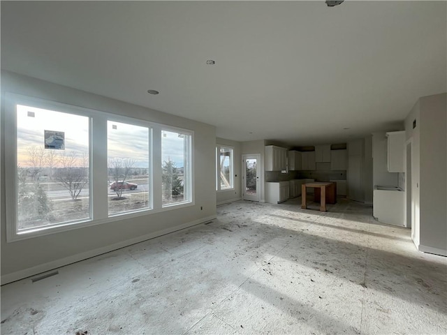 view of unfurnished living room