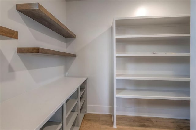 interior space with light wood-type flooring