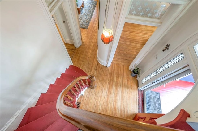 view of stairway