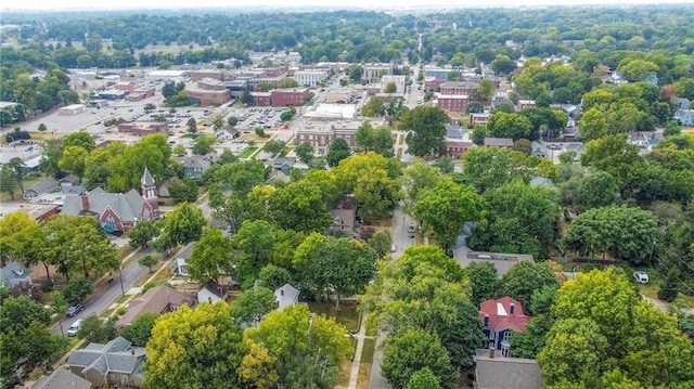 aerial view featuring a residential view