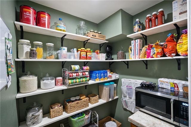 view of pantry