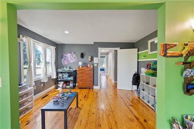 interior space featuring hardwood / wood-style floors