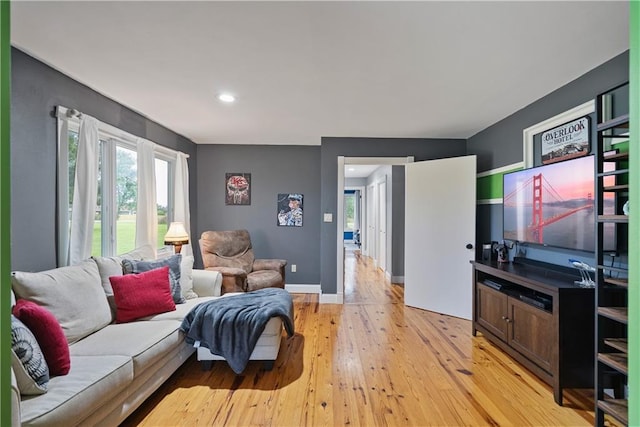2924 Crown Dr, Independence, KS 67301 - living room with light wood-type flooring and recessed lighting