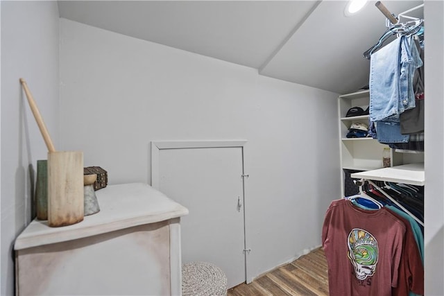 2924 Crown Dr, Independence, KS 67301 - walk in closet with wood finished floors