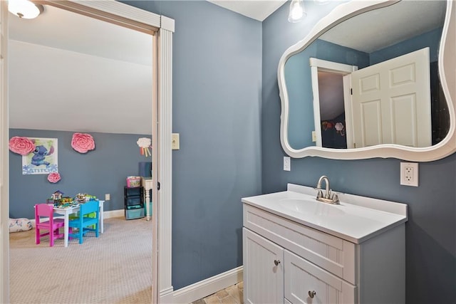 2924 Crown Dr, Independence, KS 67301 - bathroom with vanity and baseboards