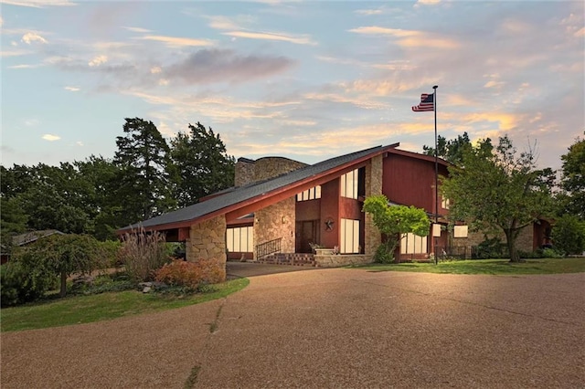 view of front of home