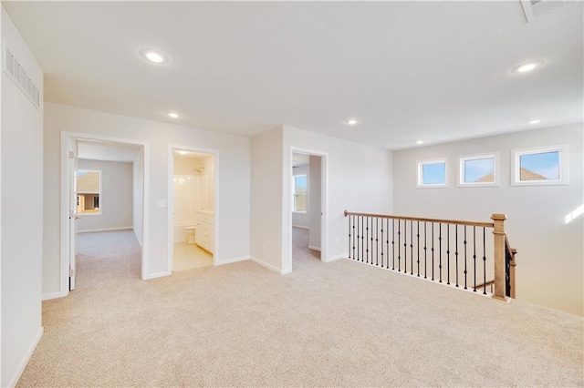7004 NE 102nd Ct, Kansas City, MO 64156 - basement with light carpet and recessed lighting
