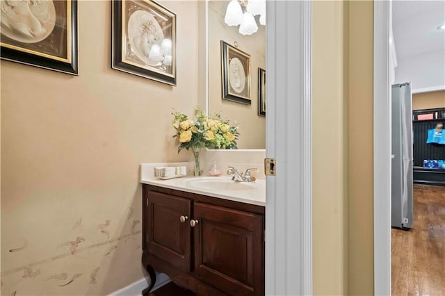 bathroom featuring vanity