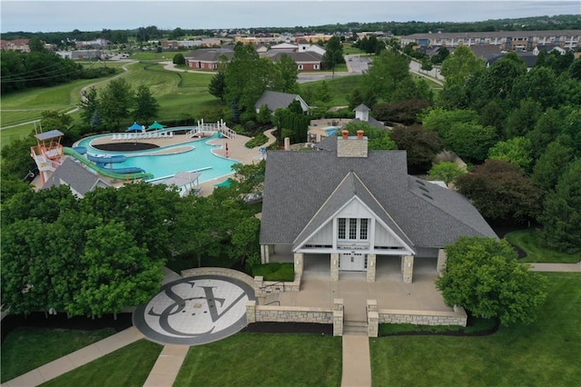 birds eye view of property