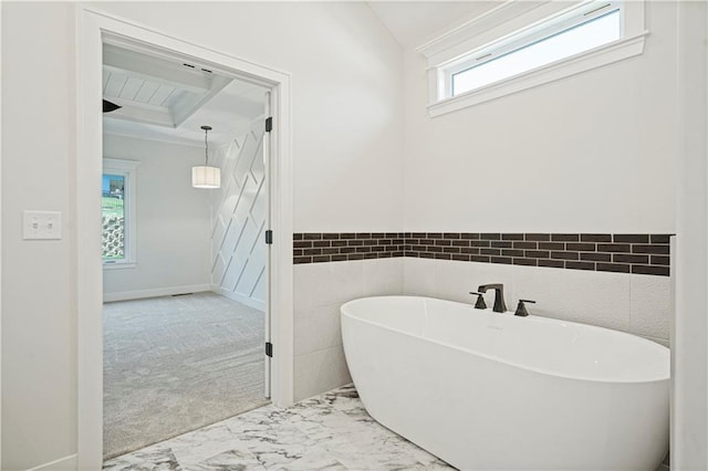 bathroom with a bathing tub