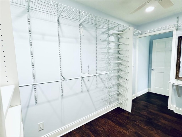 22750 Switzer Rd, Bucyrus, KS 66013 - walk in closet featuring wood finished floors