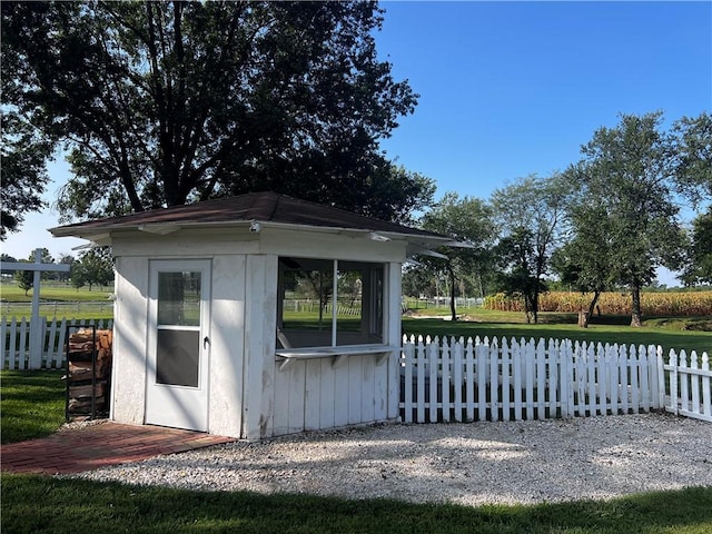 22750 Switzer Rd, Bucyrus, KS 66013 - view of outdoor structure with an outbuilding and fence